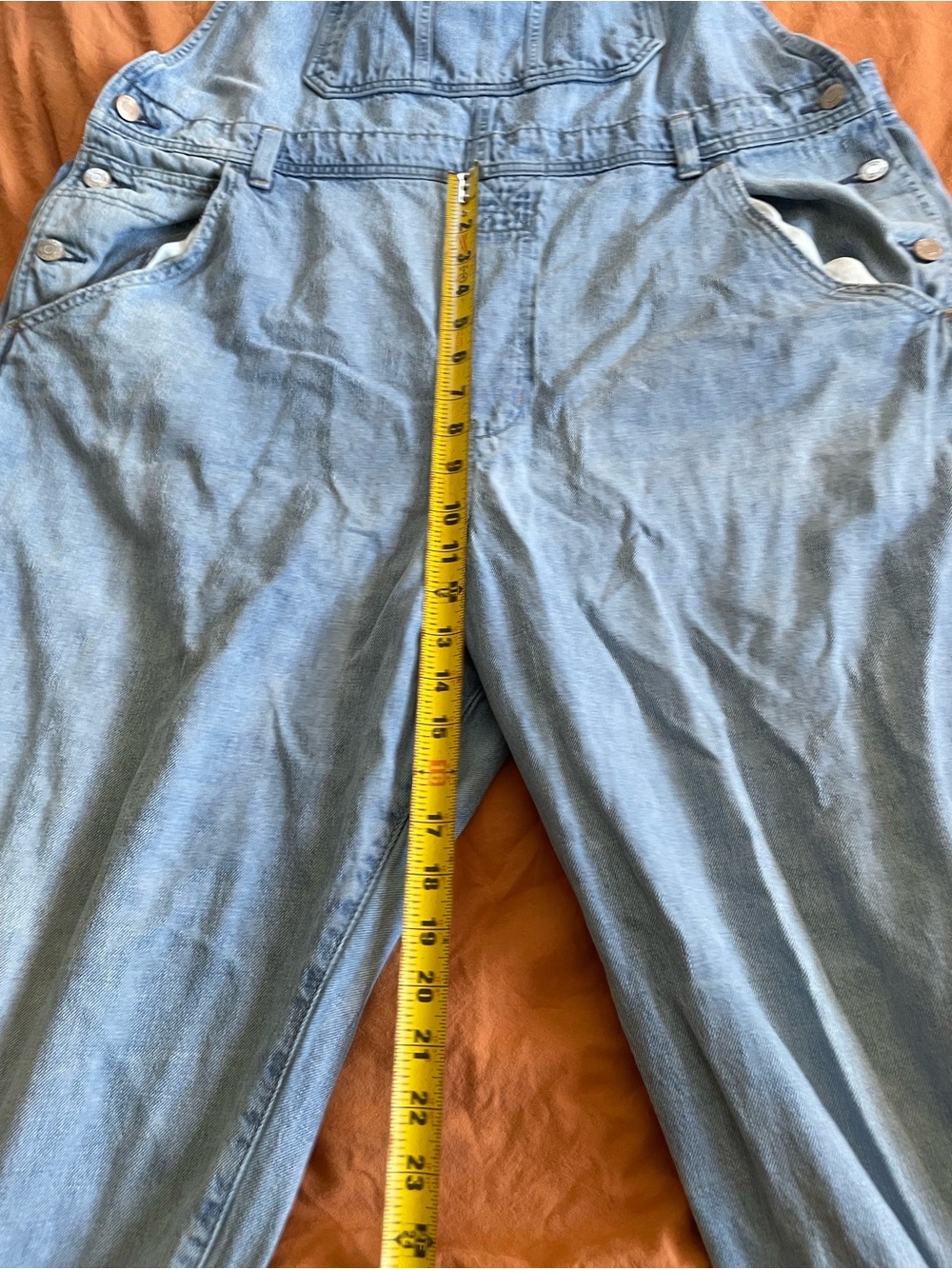 GAP Light Blue Denim Women's Overalls - Picture 8 of 9